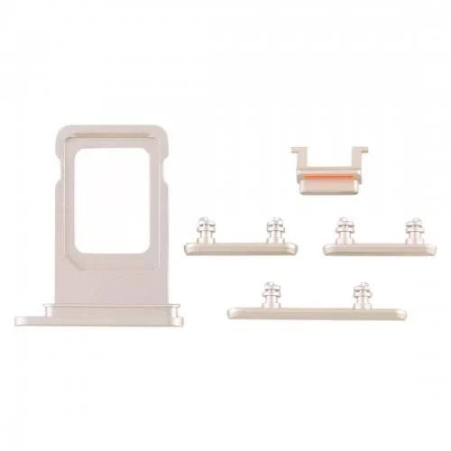 SIM Card Tray and Side Button for iPhone 11-White SIM Card Tray and Side Button for iPhone 11-White